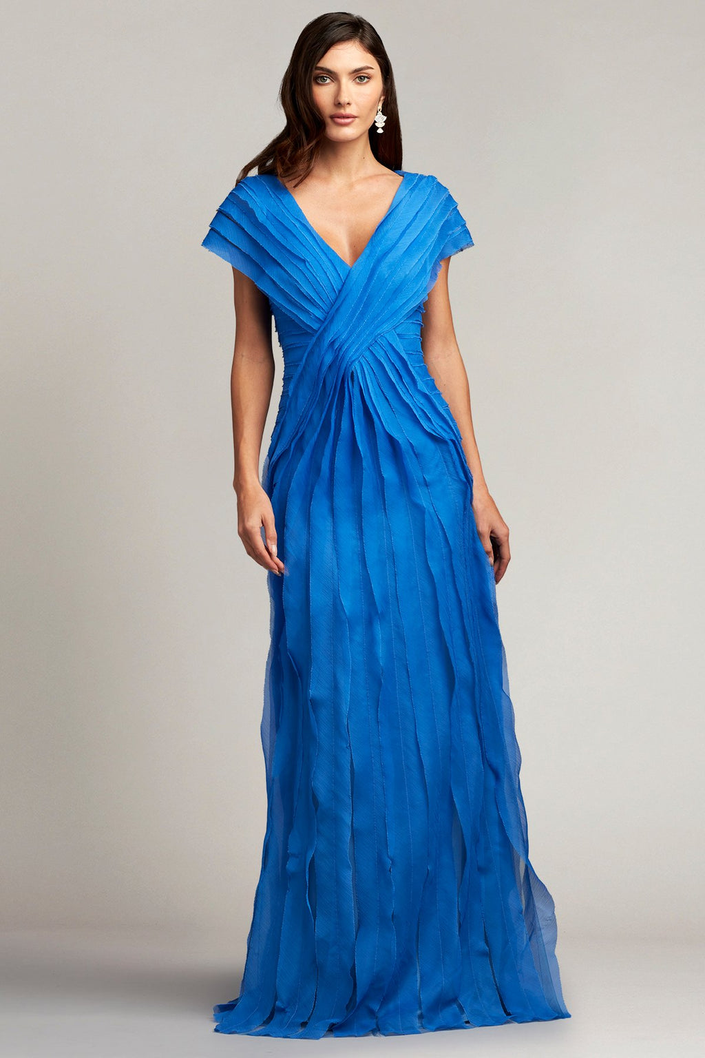 Tipton Crinkle Chiffon Gown