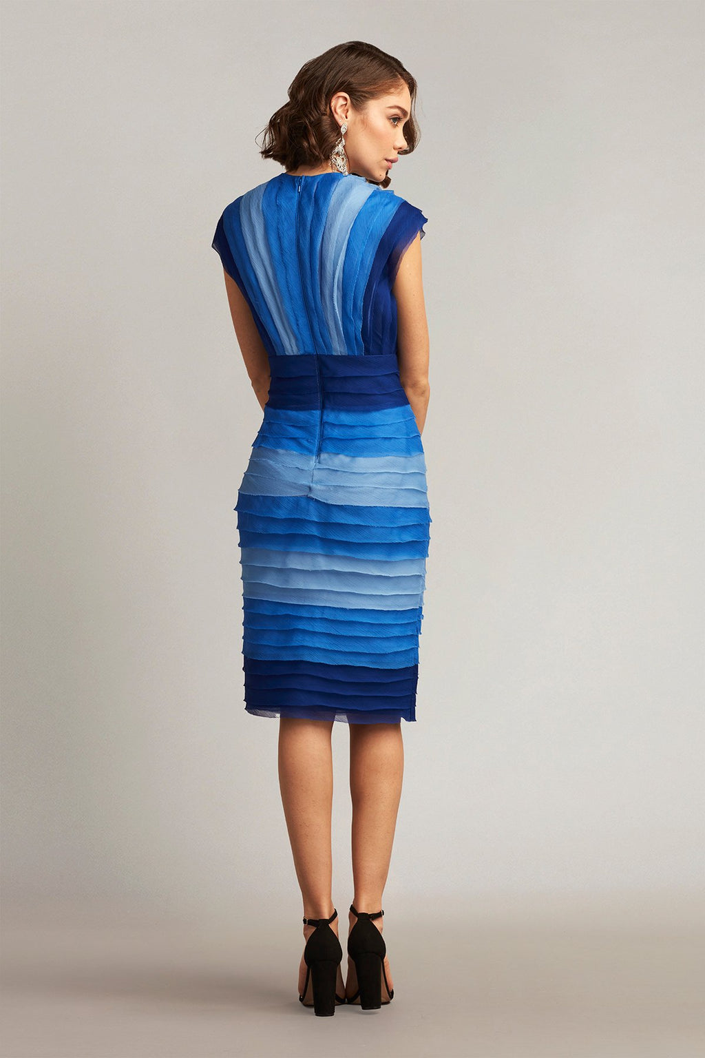 Huxton Banded Crinkle Chiffon Dress