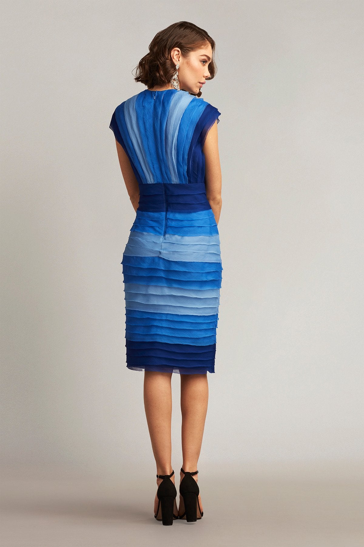 Huxton Banded Crinkle Chiffon Dress
