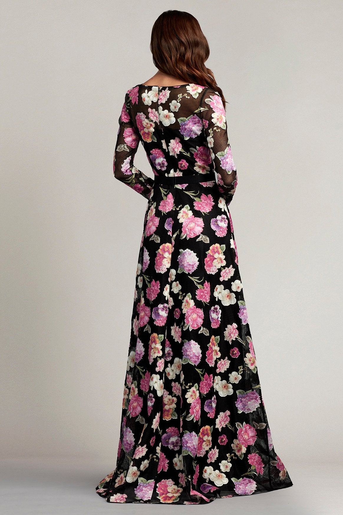 Rumi Floral Illusion Gown