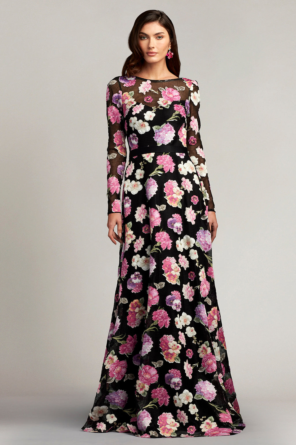 Rumi Floral Illusion Gown