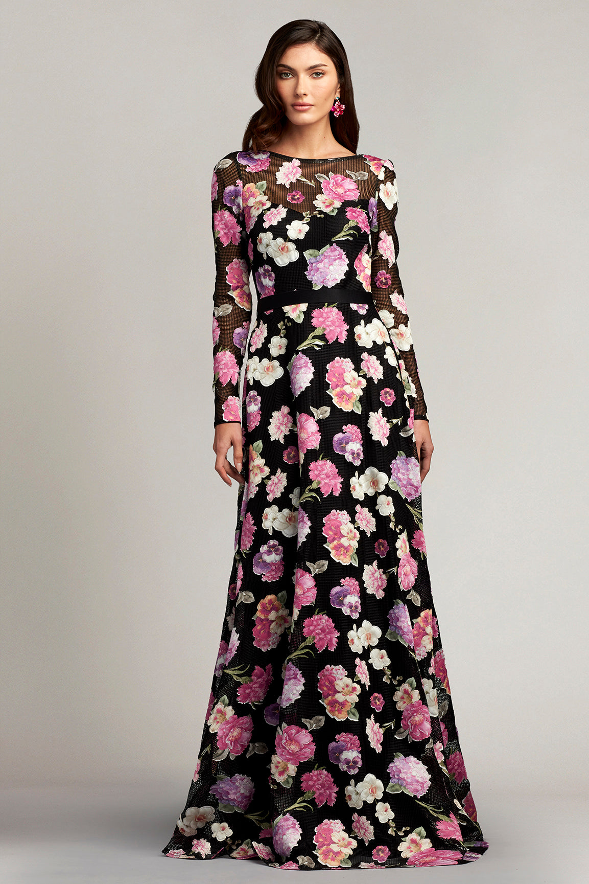 Rumi Floral Illusion Gown