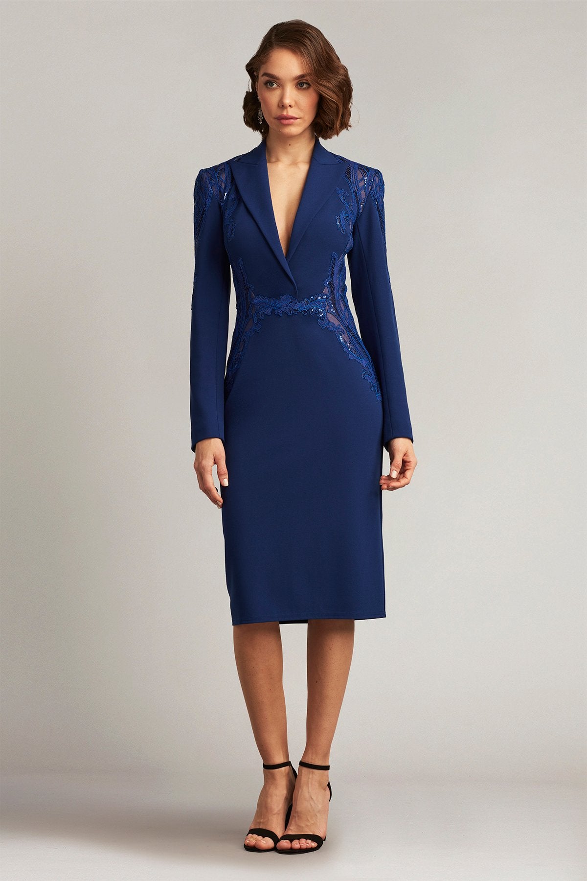 Poe Peak Lapel Dress