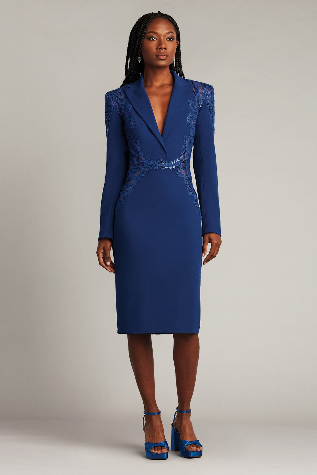 Poe Peak Lapel Dress