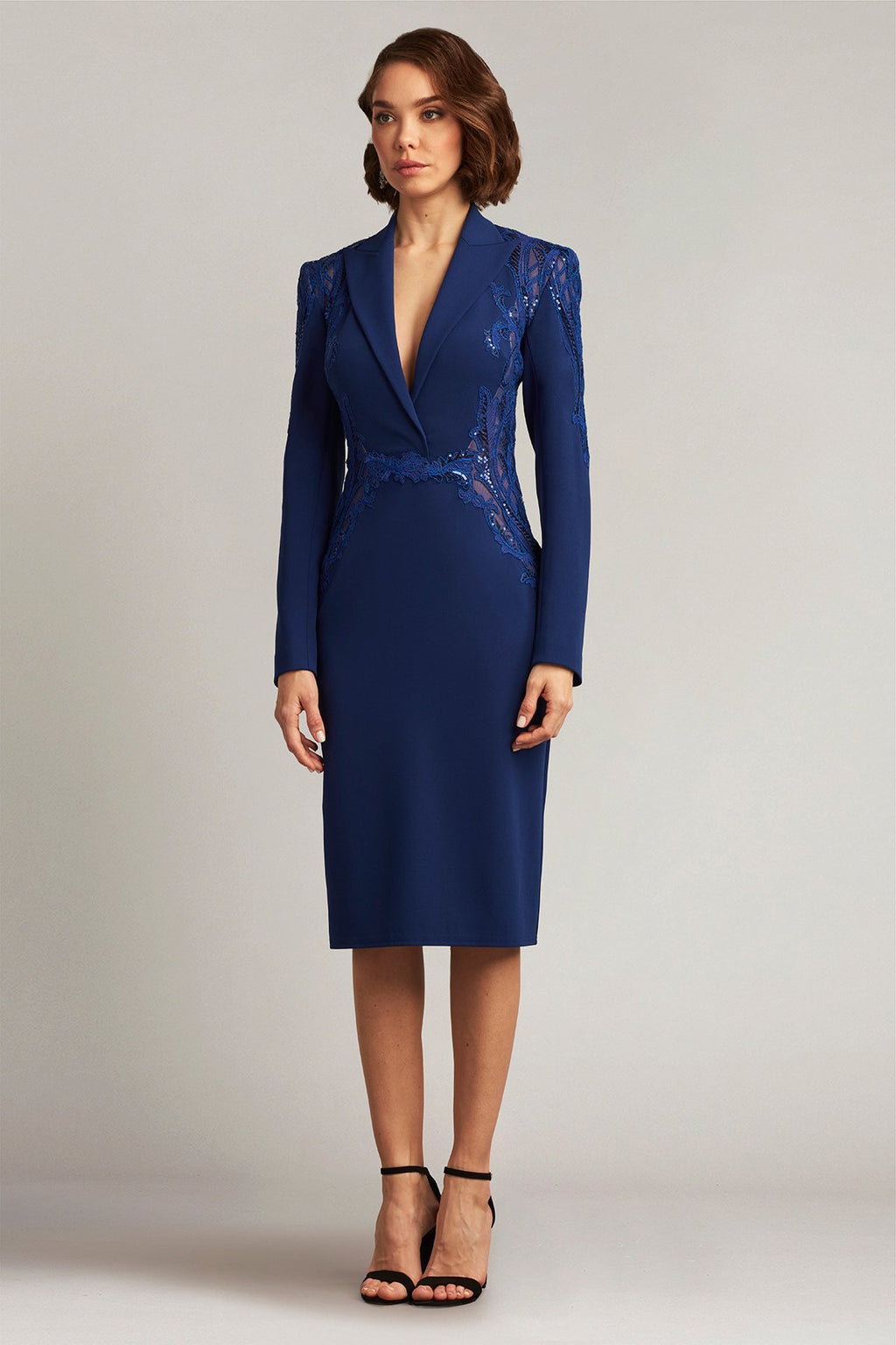 Poe Peak Lapel Dress