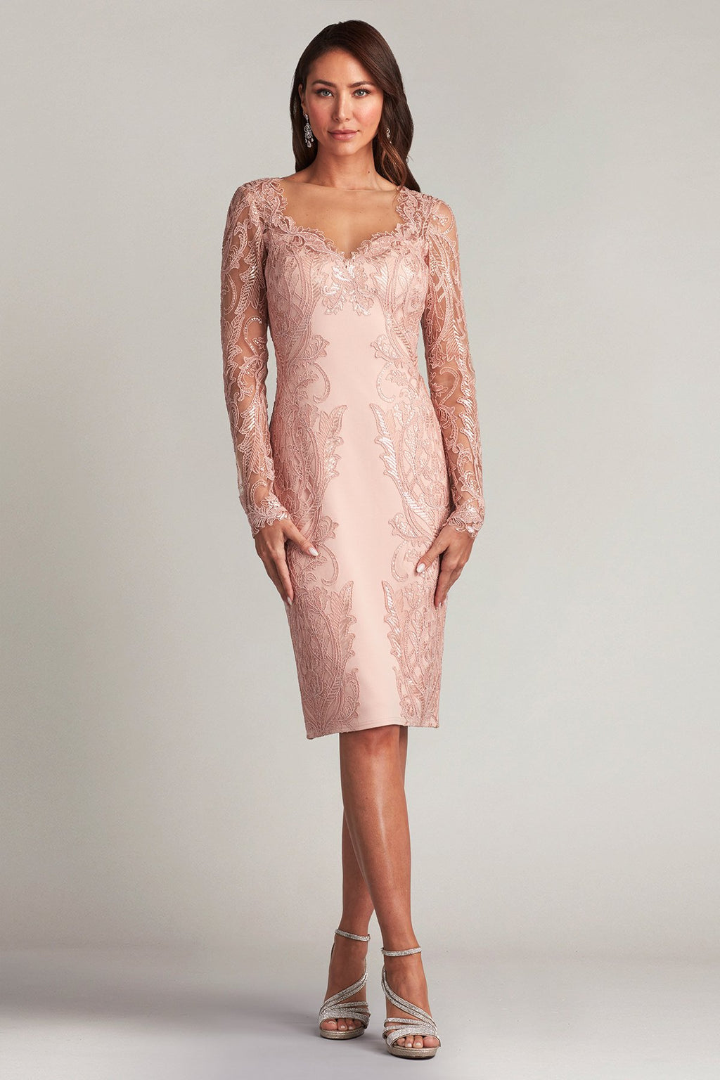 Sohan Embellished Illusion Dress