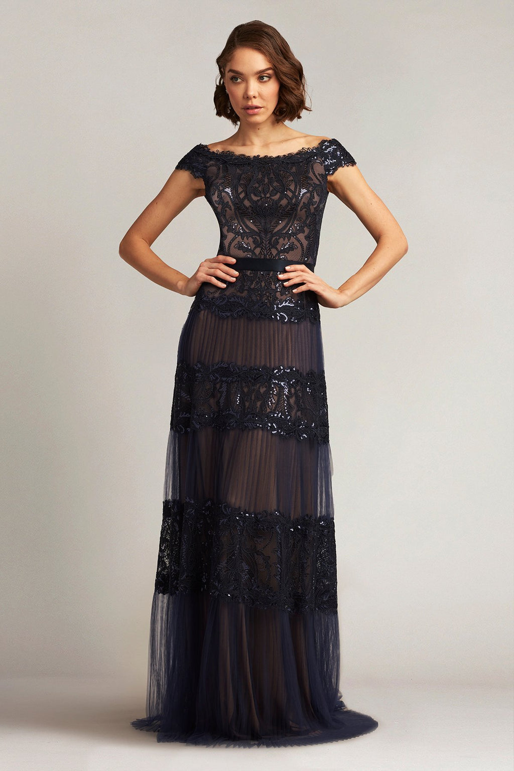 Zaira Tiered Tulle Gown