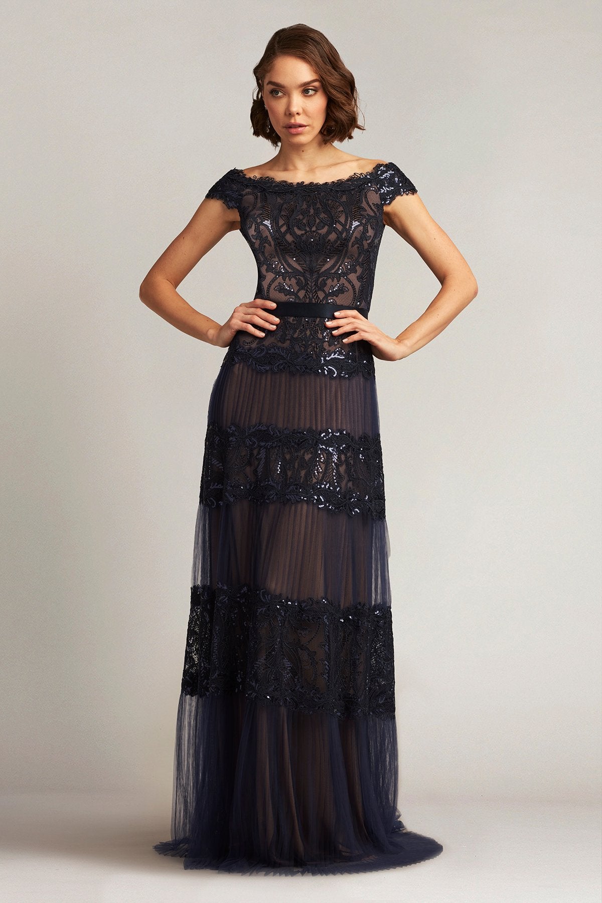 Zaira Tiered Tulle Gown