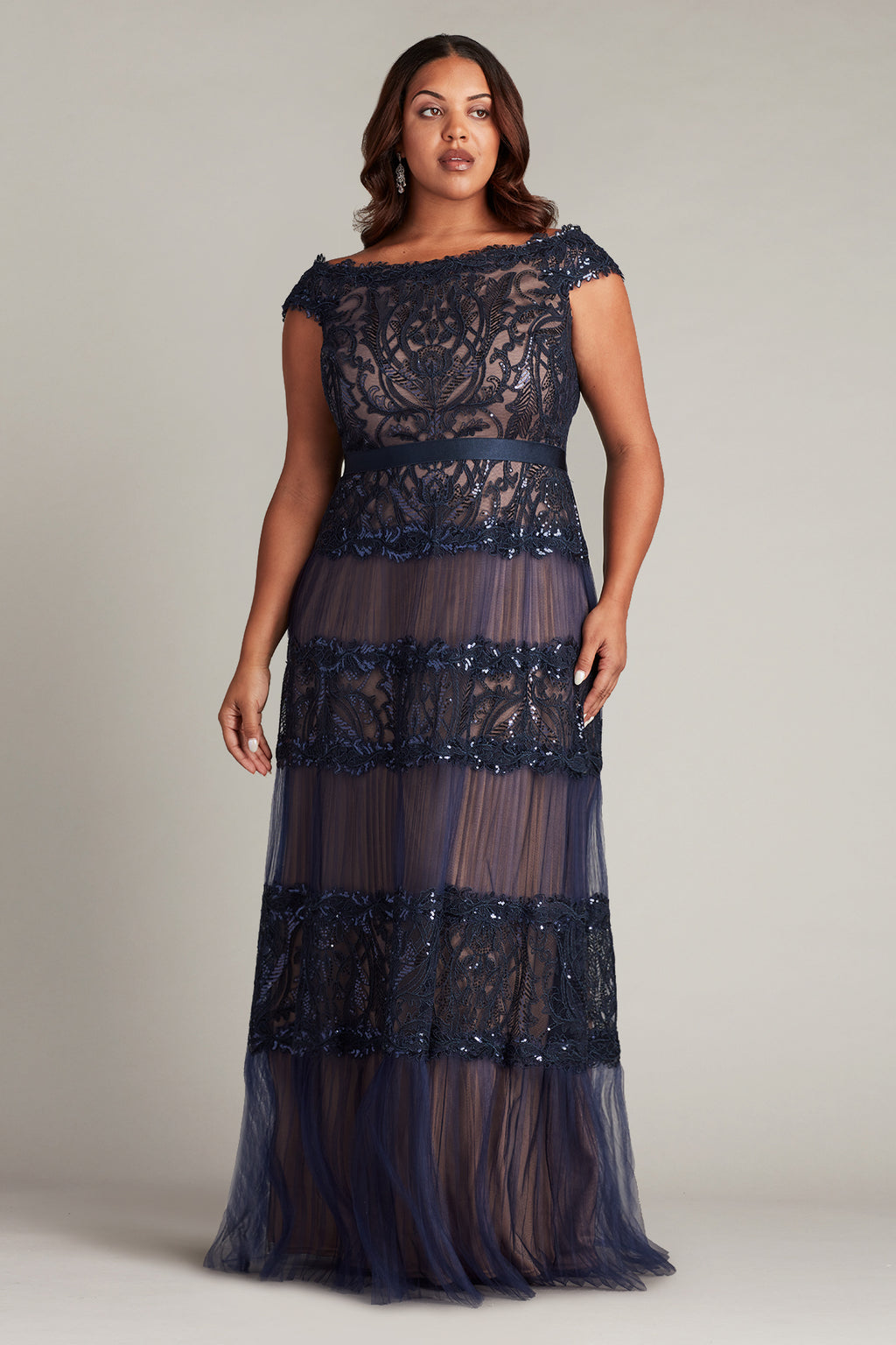 Zaira Tiered Tulle Gown - PLUS SIZE