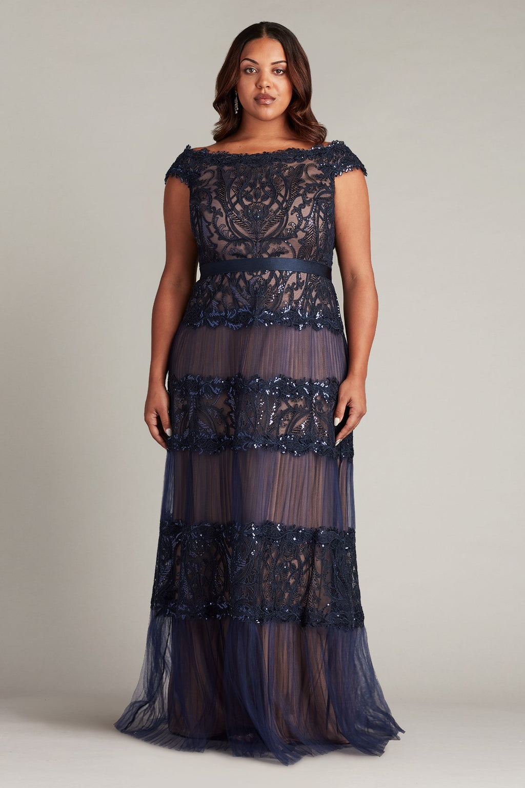 Zaira Tiered Tulle Gown - PLUS SIZE