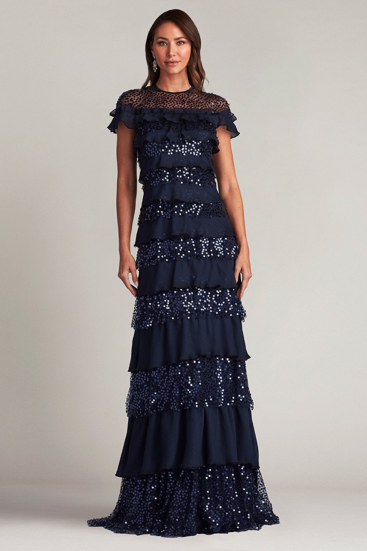 Ayers Sequin Tiered Gown