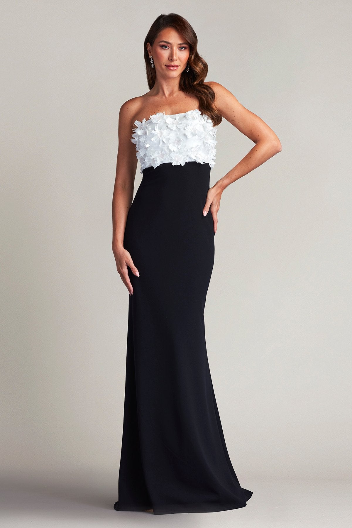 Baldwin Floral Appliquéd Gown