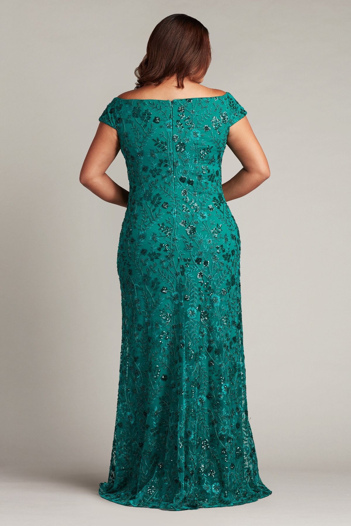 Dublin Embellished Off-Shoulder Gown - PLUS SIZE