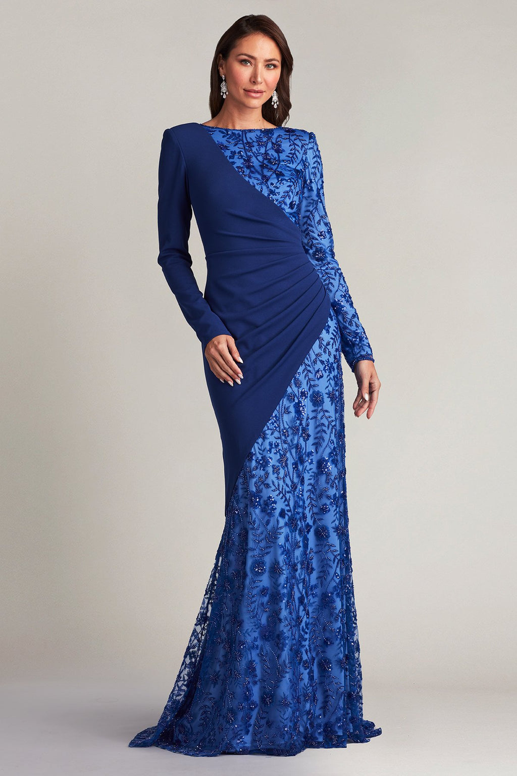 Ilaria Contrast Drape Gown