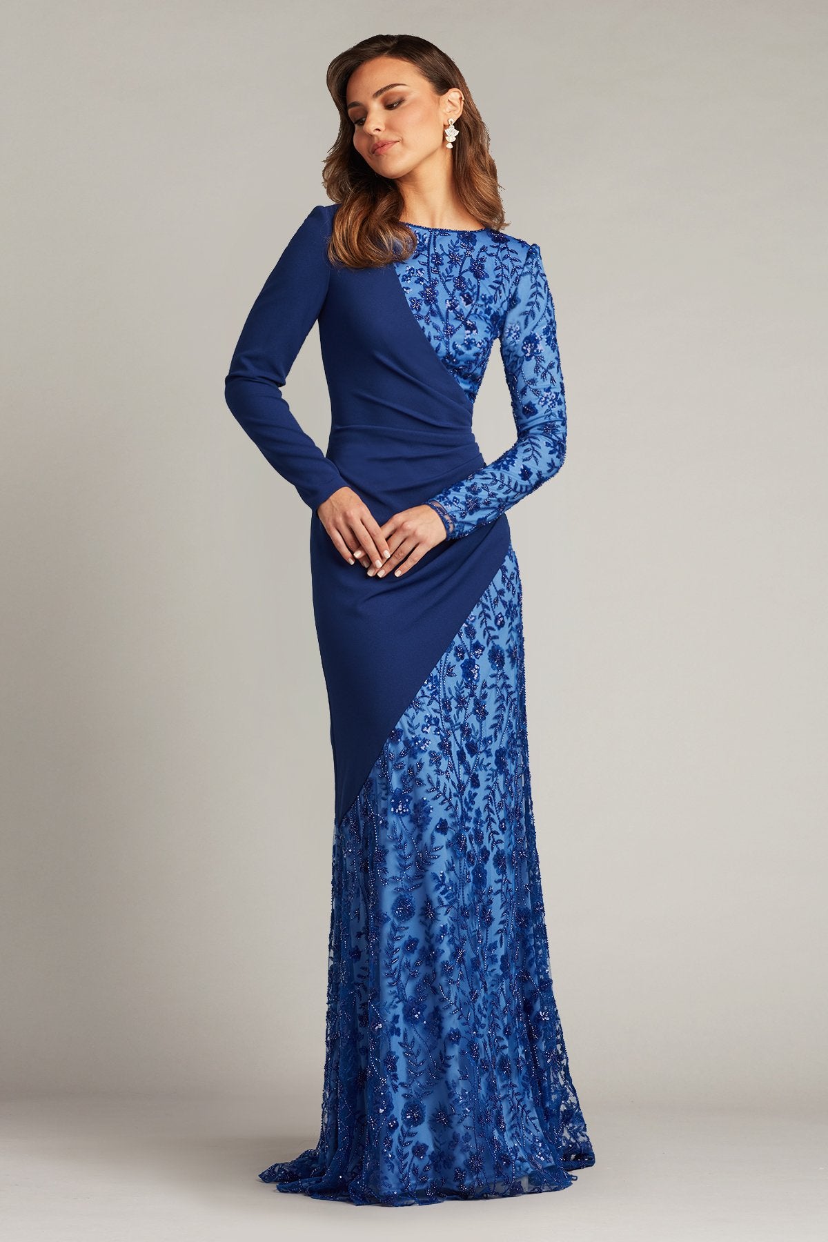 Ilaria Contrast Drape Gown