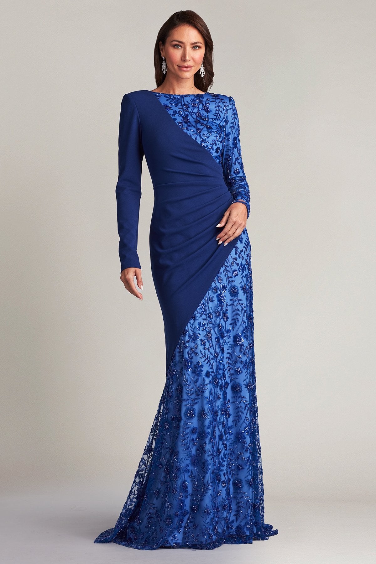 Ilaria Contrast Drape Gown