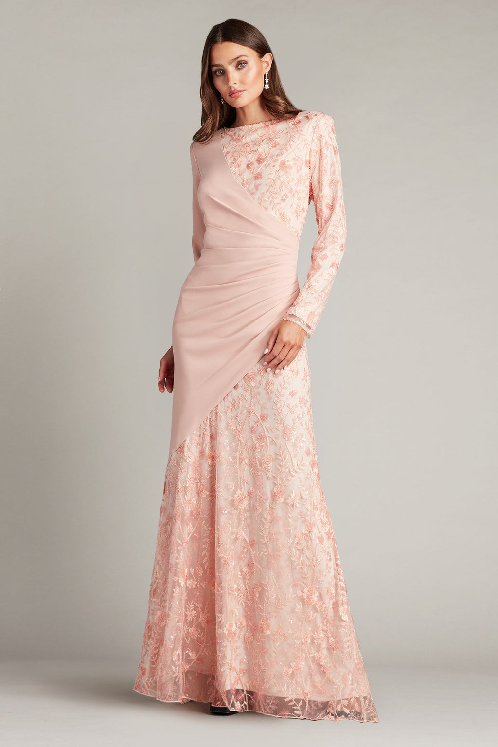Ilaria Contrast Drape Gown