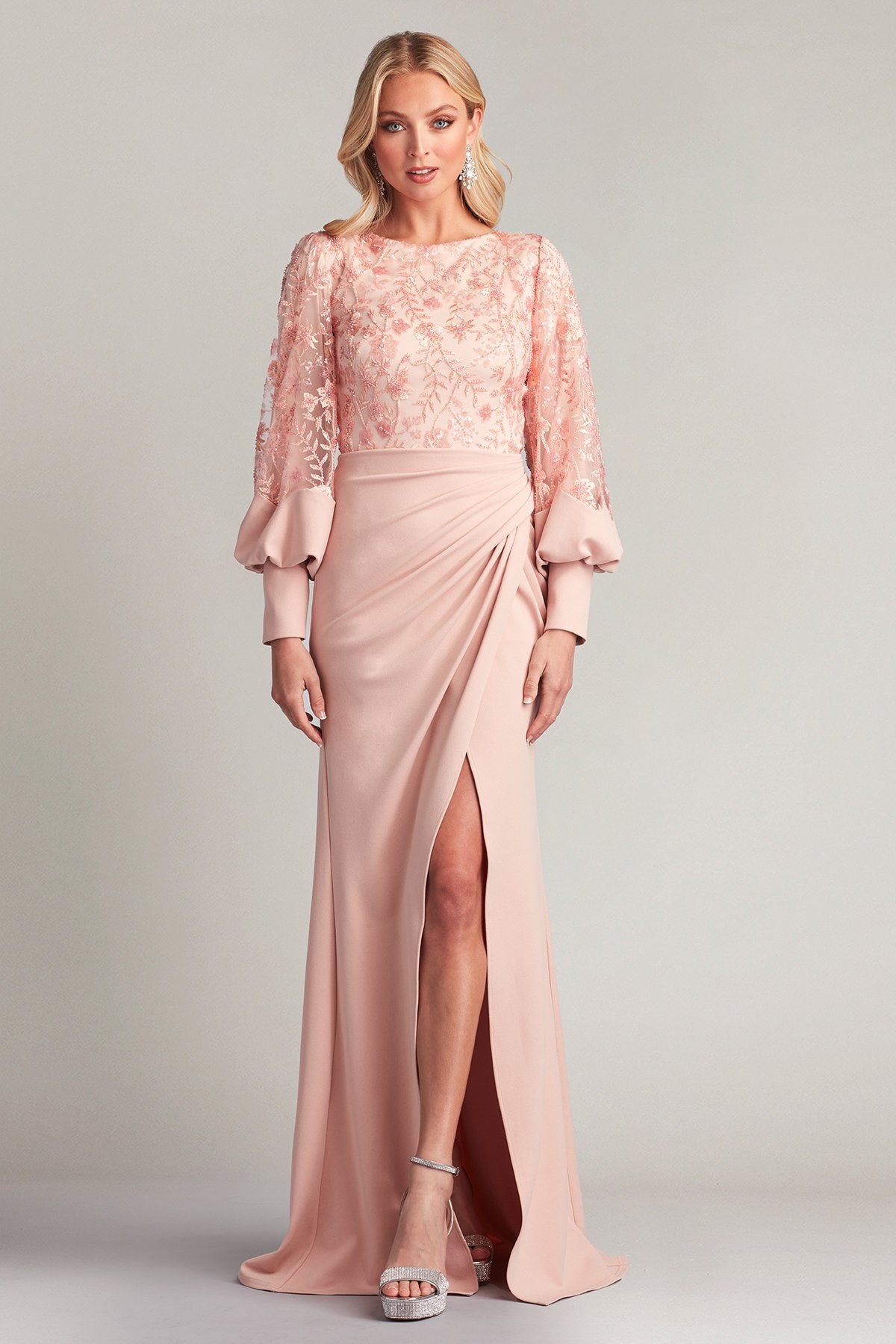 Portia Embroidered Bodice Gown