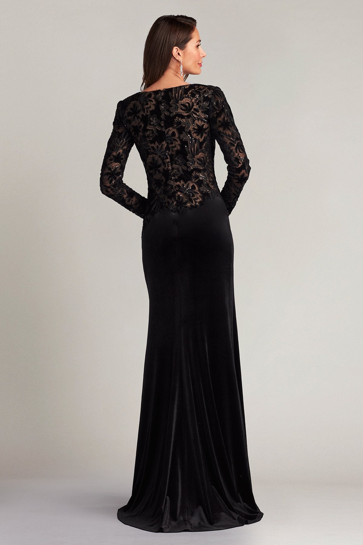 Gatlin Sequin Burnout Velvet Gown