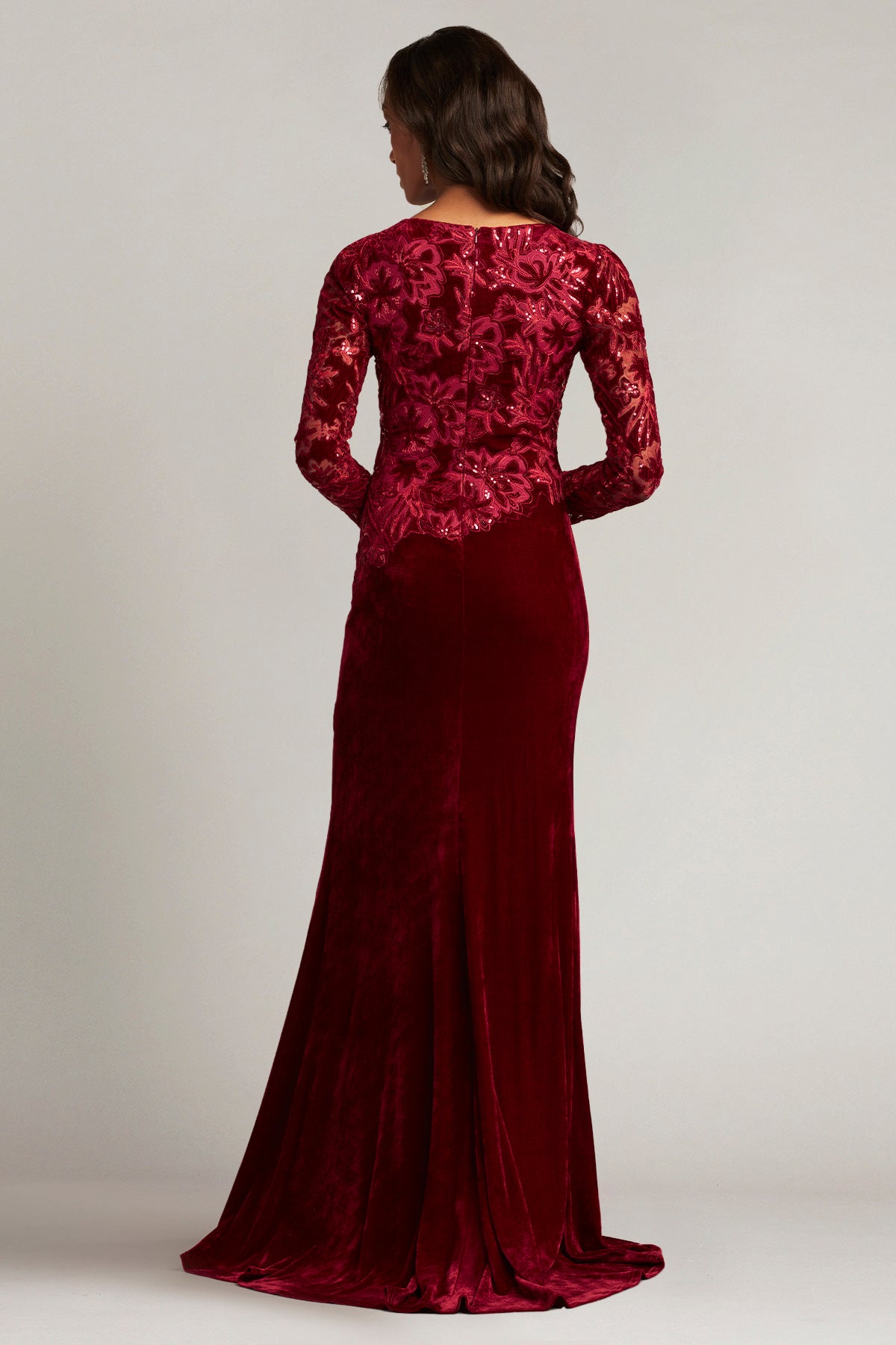 Gatlin Sequin Burnout Velvet Gown