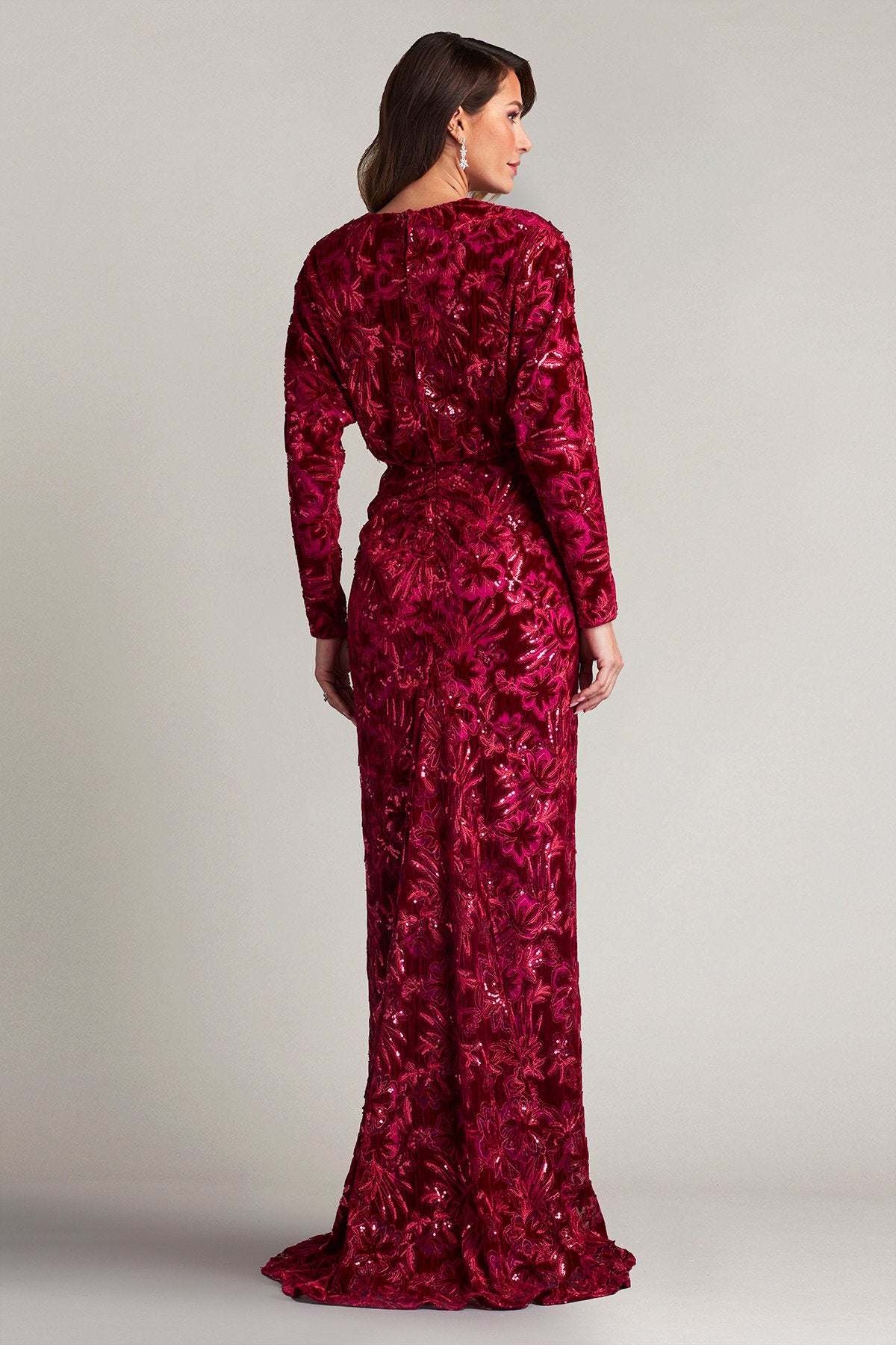 Belleann Sequin Burnout Velvet Gown