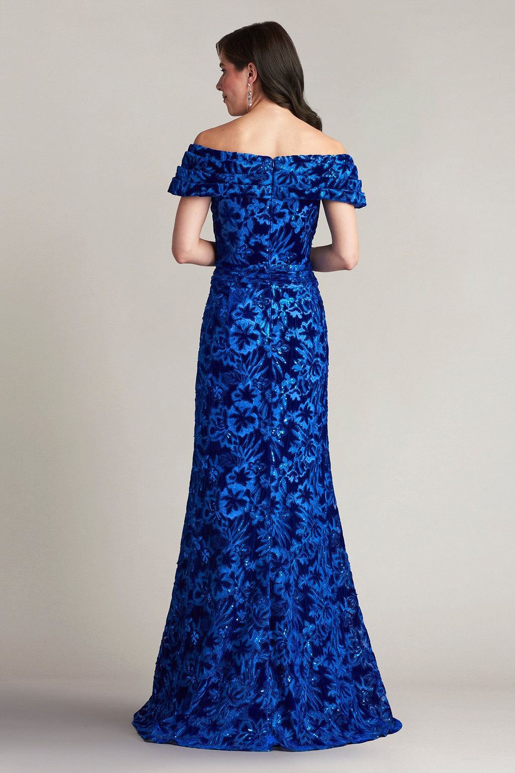 Georgiana Sequin Burnout Velvet Gown