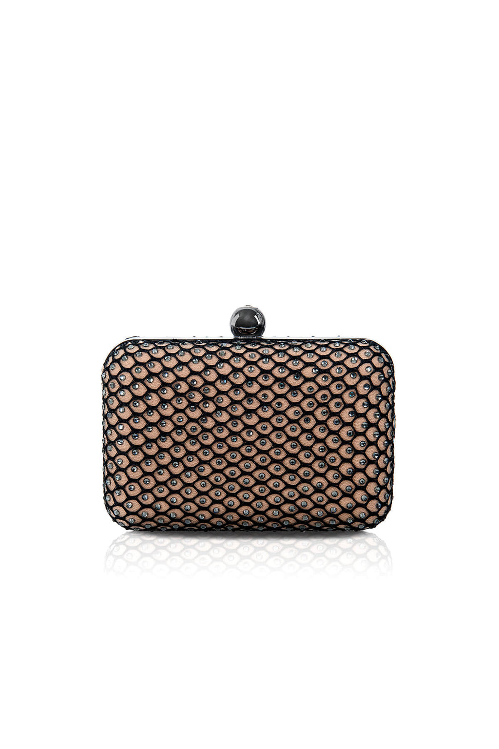 Diamanté Embellished Box Clutch