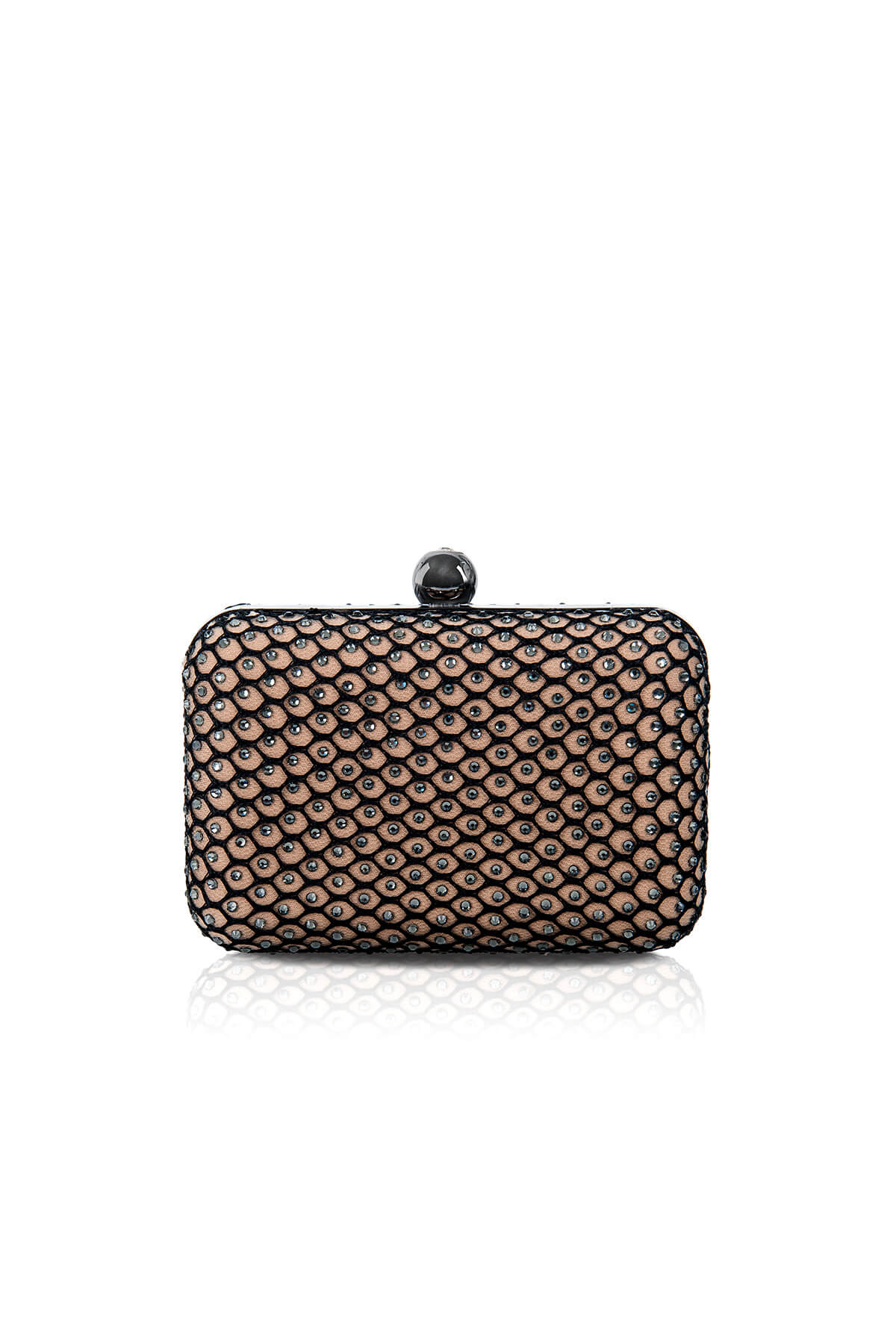 Diamanté Embellished Box Clutch