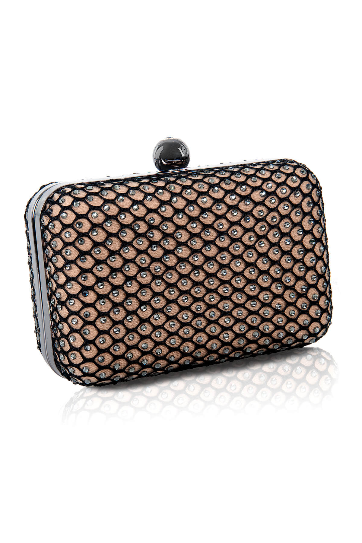 Diamanté Embellished Box Clutch