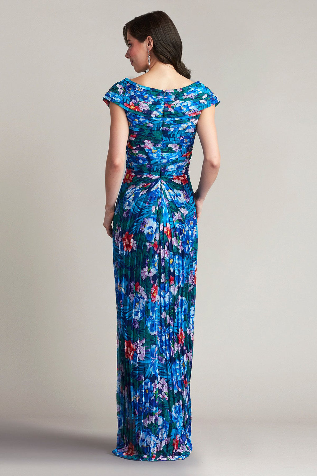 Novie Floral Print Gown