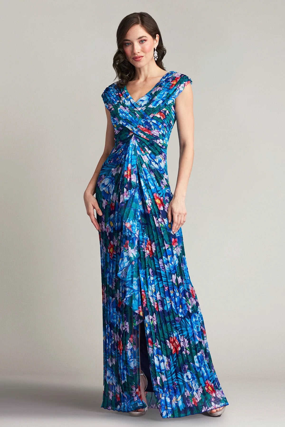 Novie Floral Print Gown