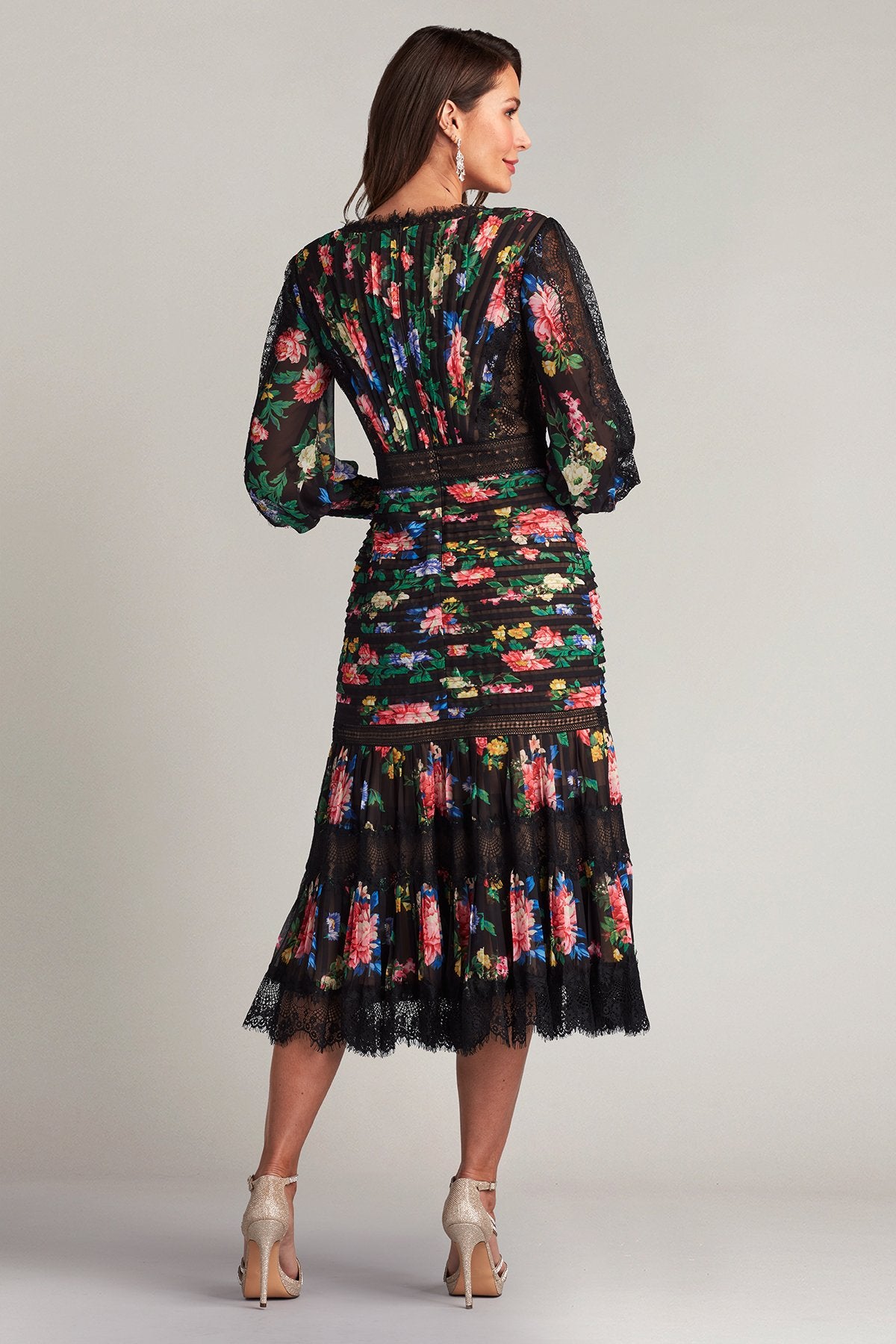 Lorely Pleated Floral Print Dress