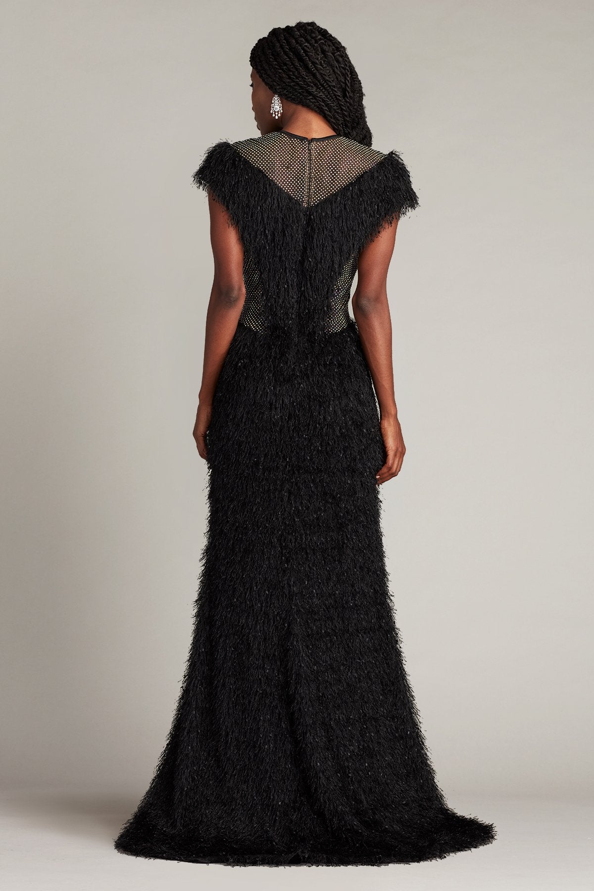 Prem Eyelash Yarn Illusion Gown
