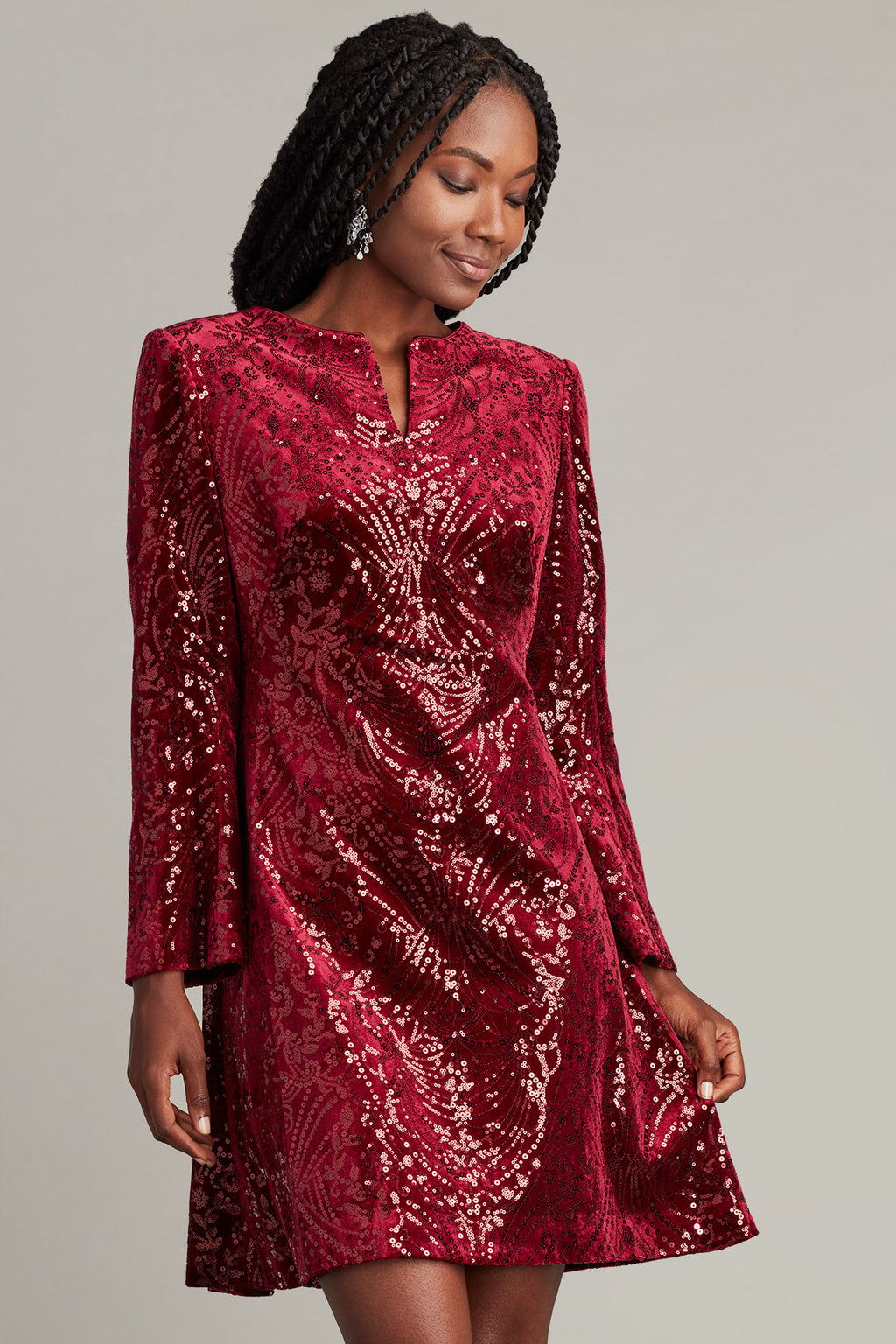 Shanti Sequin Embellished Cocktail Dress