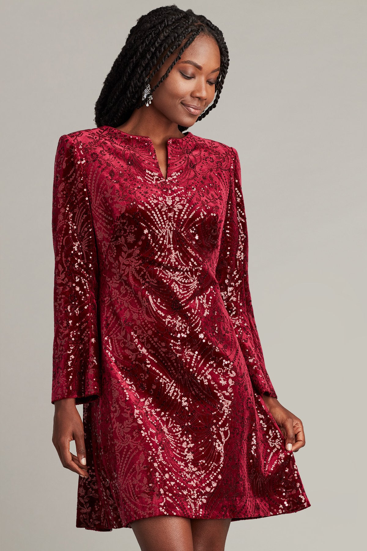 Shanti Sequin Embellished Cocktail Dress