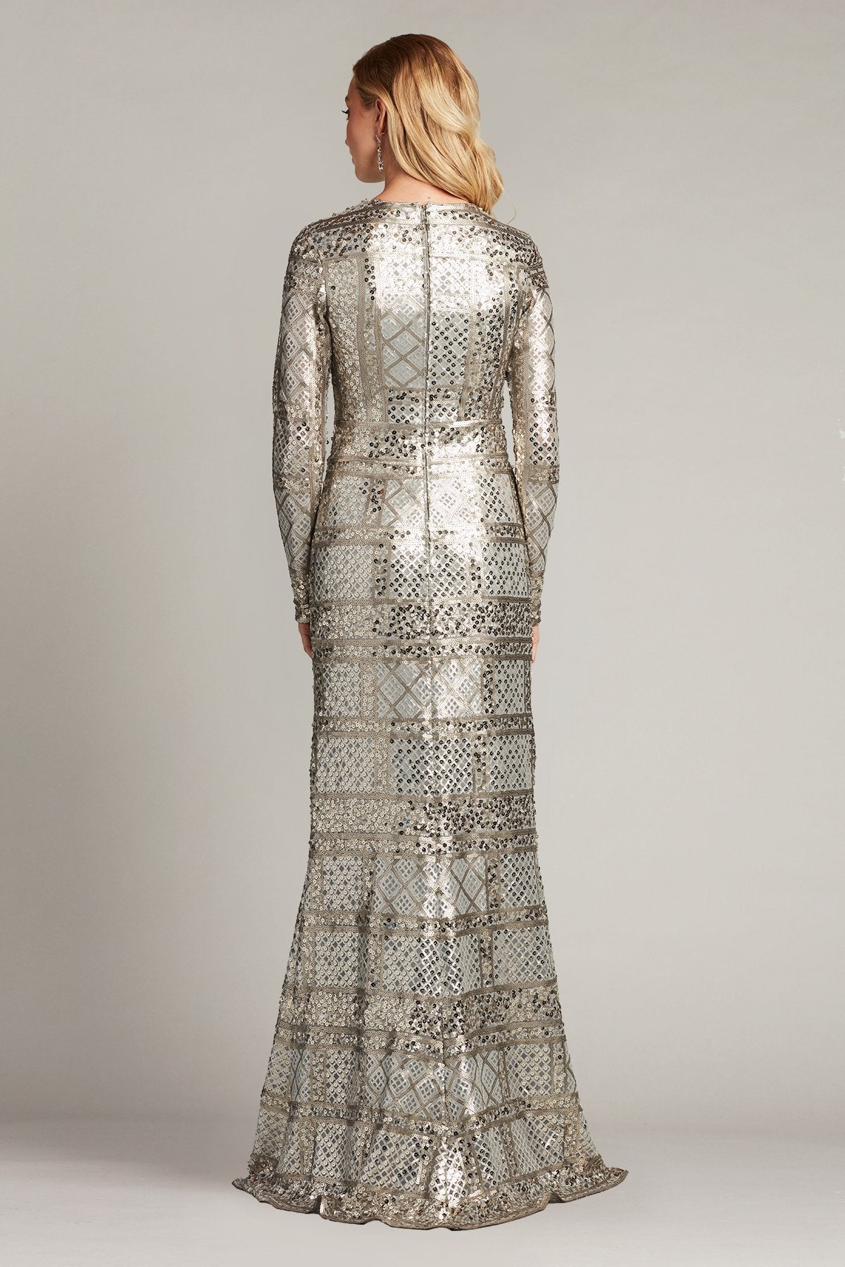 Sindri Patchwork Sequin Gown