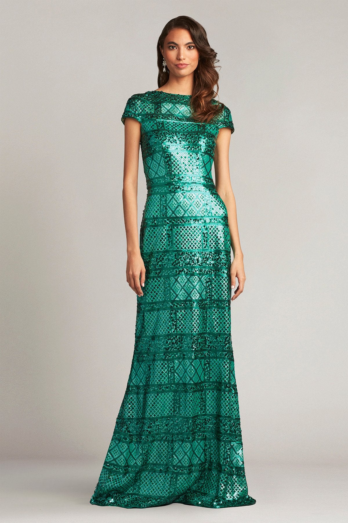 Sybil Patchwork Sequin Gown