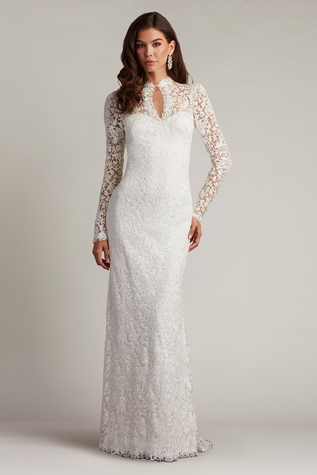 Heiss Embroidered Illusion Gown