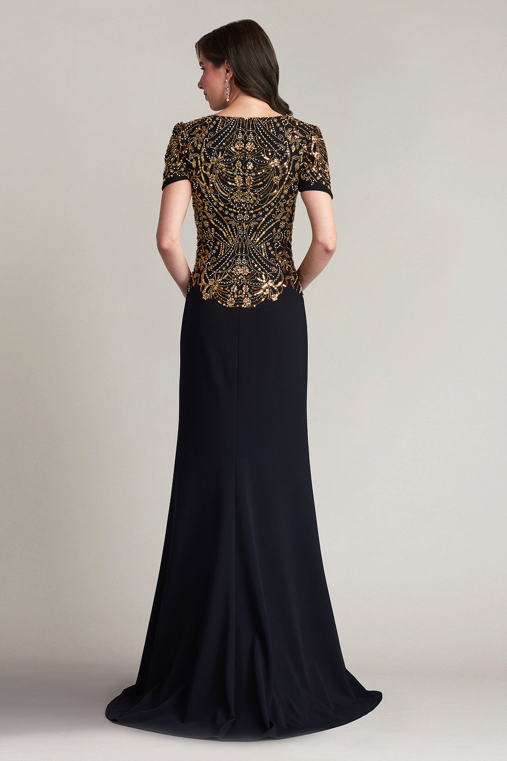 Edry Embellished Crepe Gown