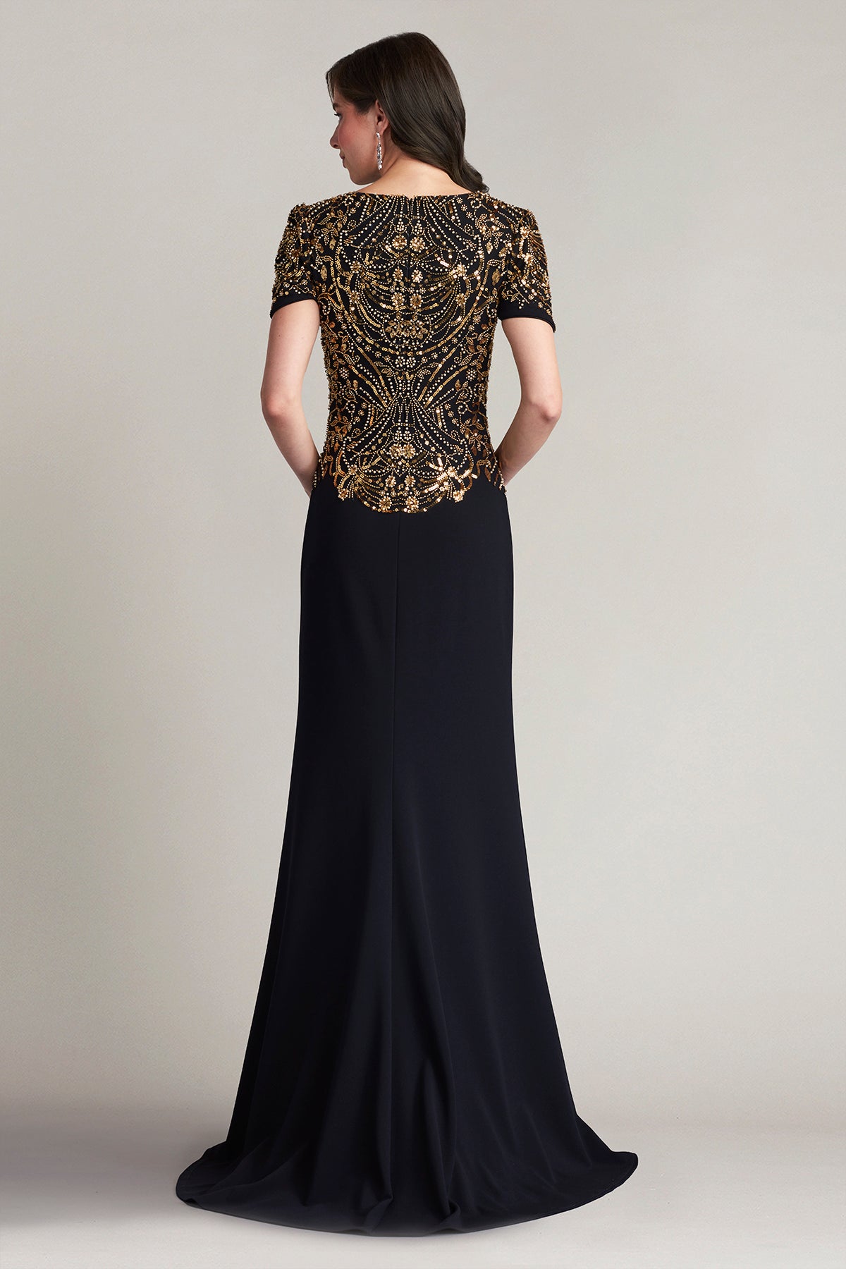 Edry Embellished Crepe Gown