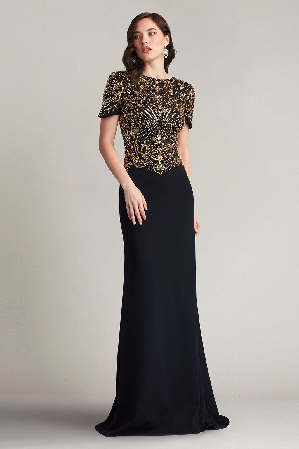 Edry Embellished Crepe Gown