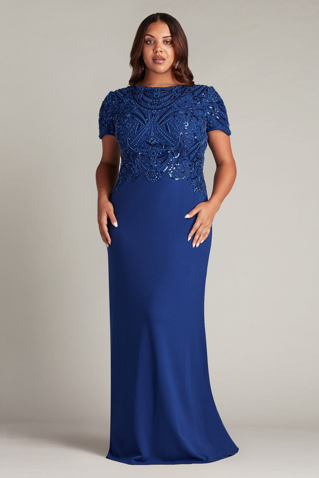 Edry Embellished Crepe Gown - PLUS SIZE