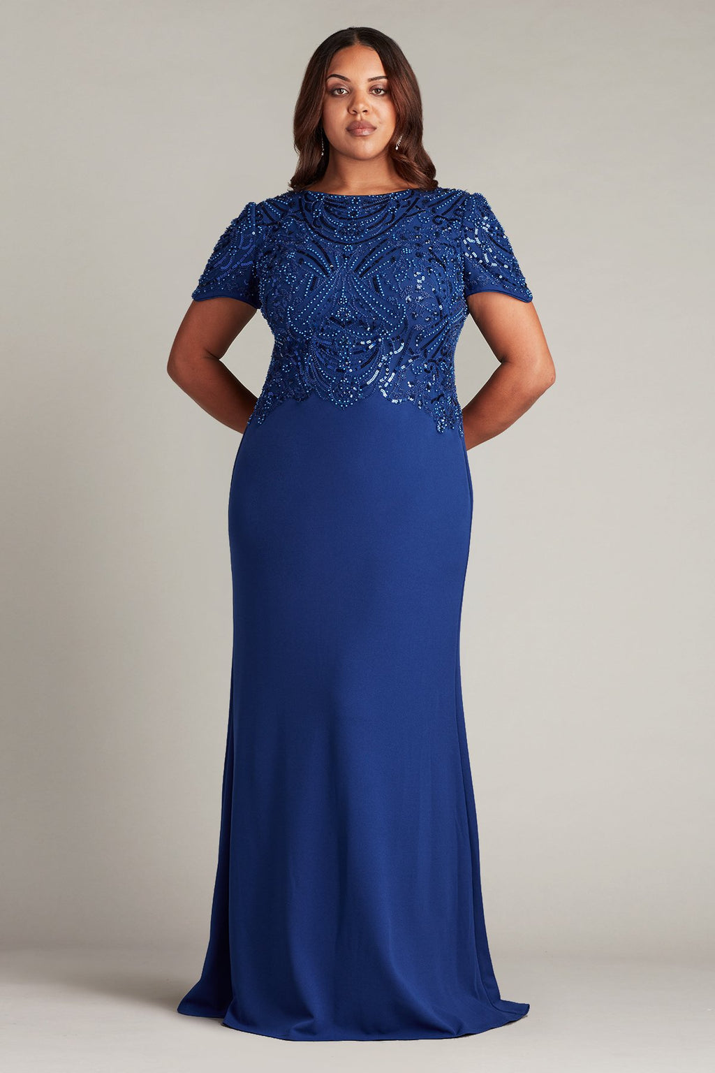 Edry Embellished Crepe Gown - PLUS SIZE