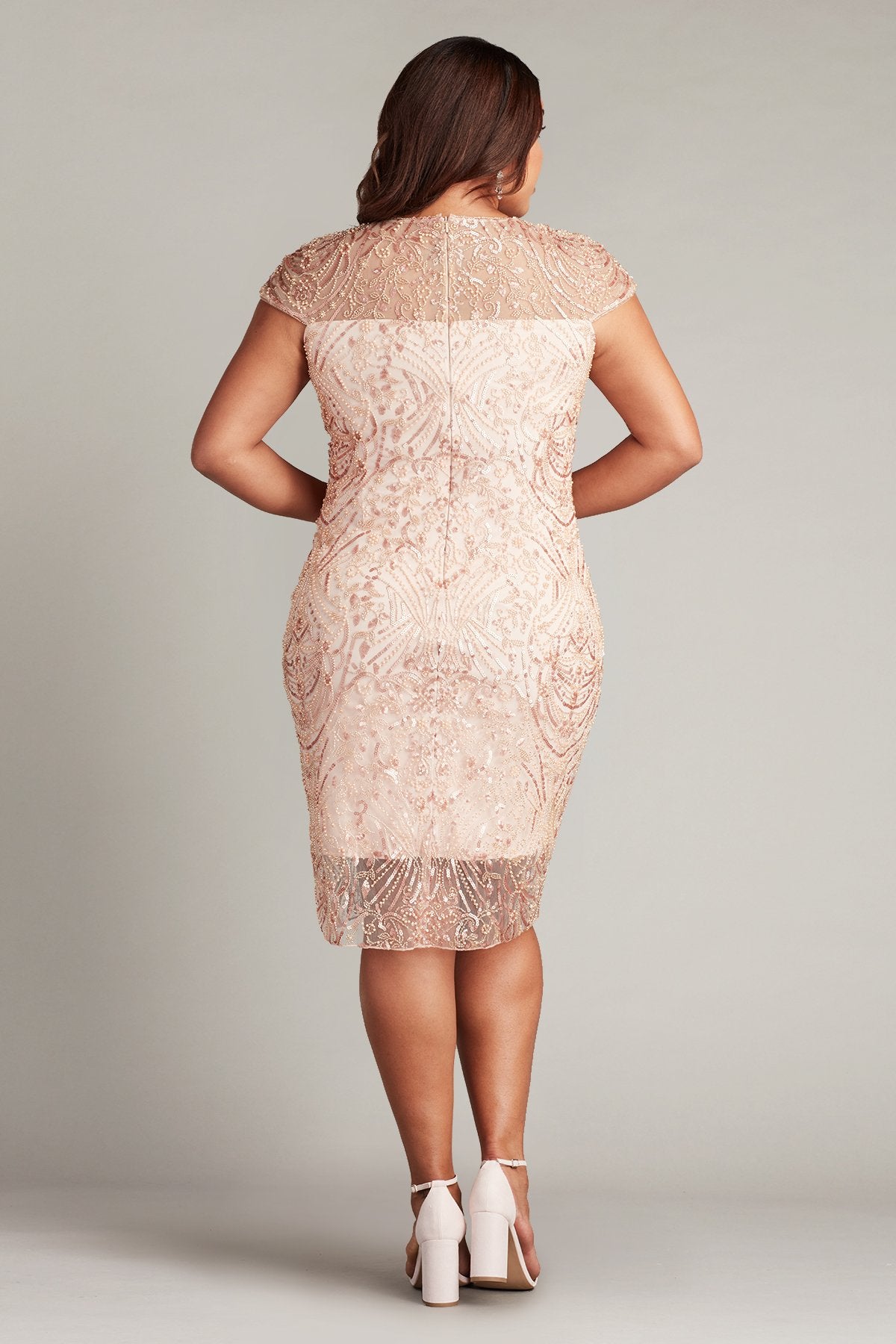 Sosi Embellished Illusion Dress - PLUS SIZE