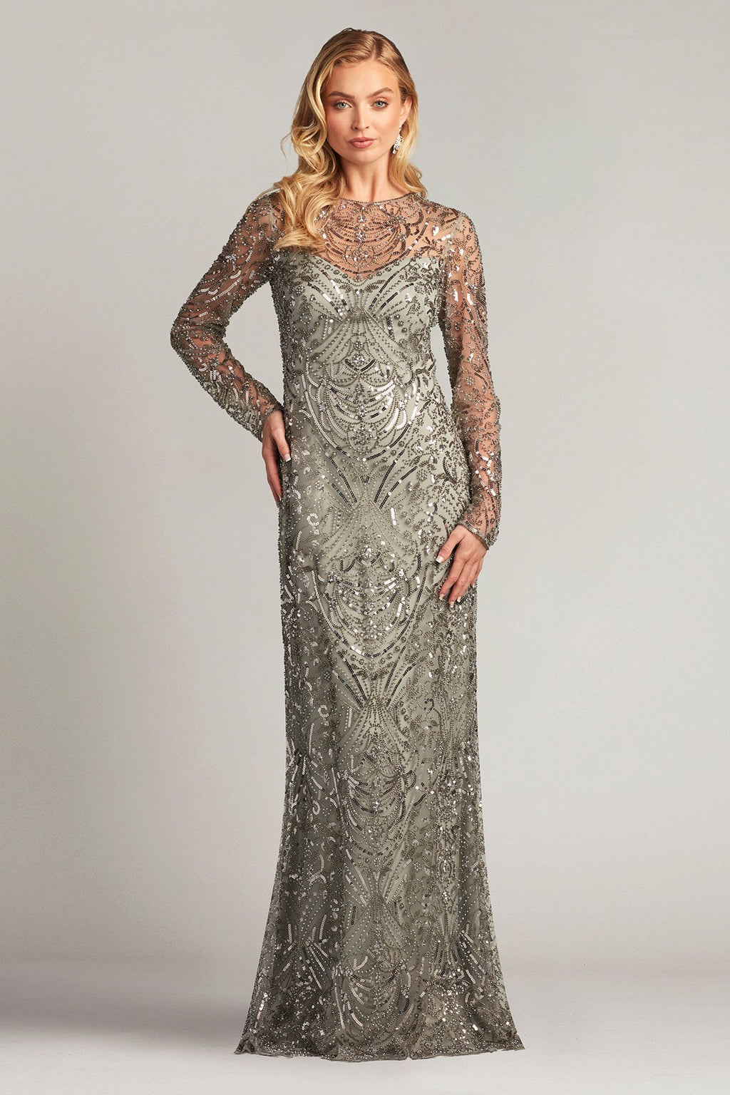 Keziah Embellished Illusion Gown