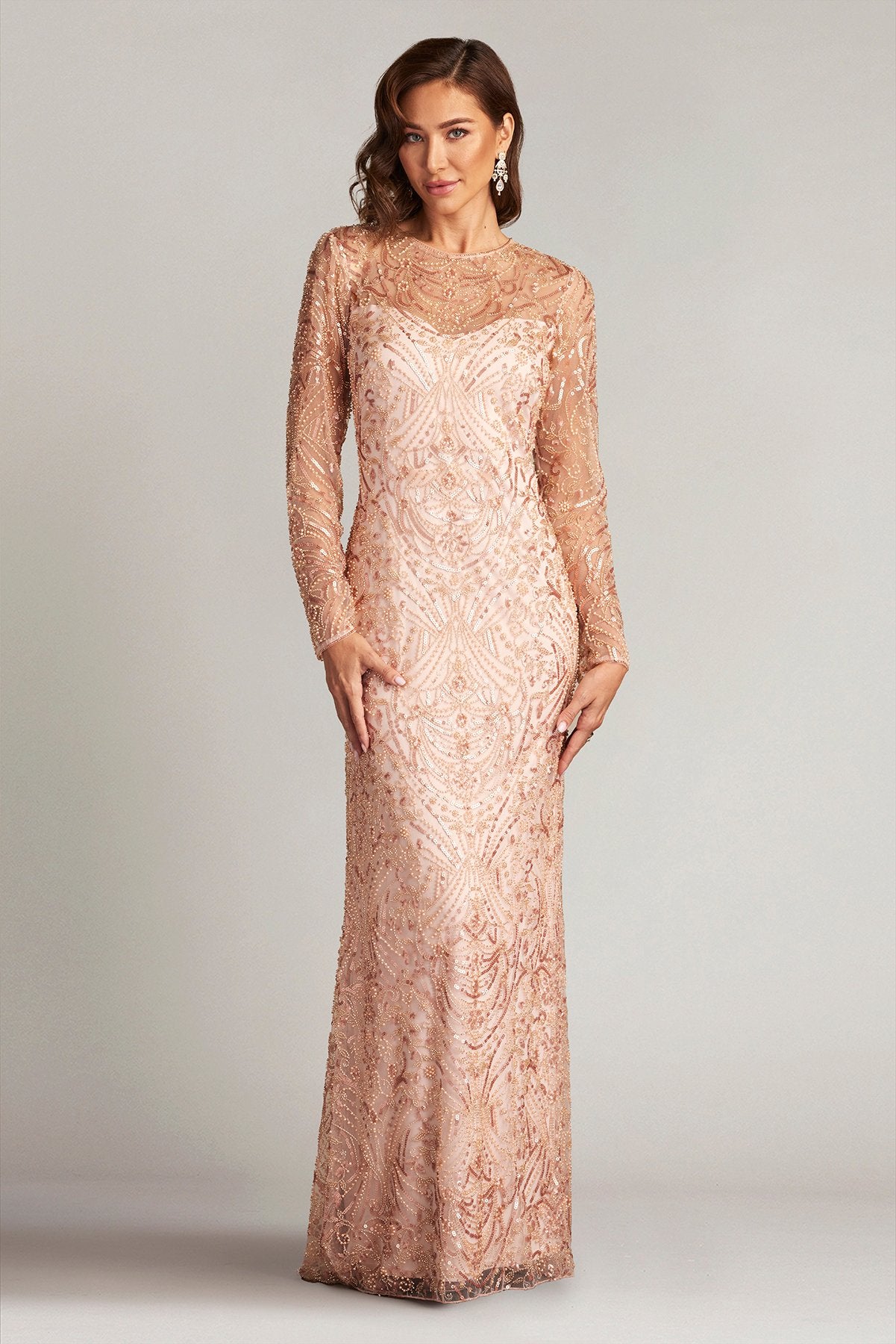 Keziah Embellished Illusion Gown