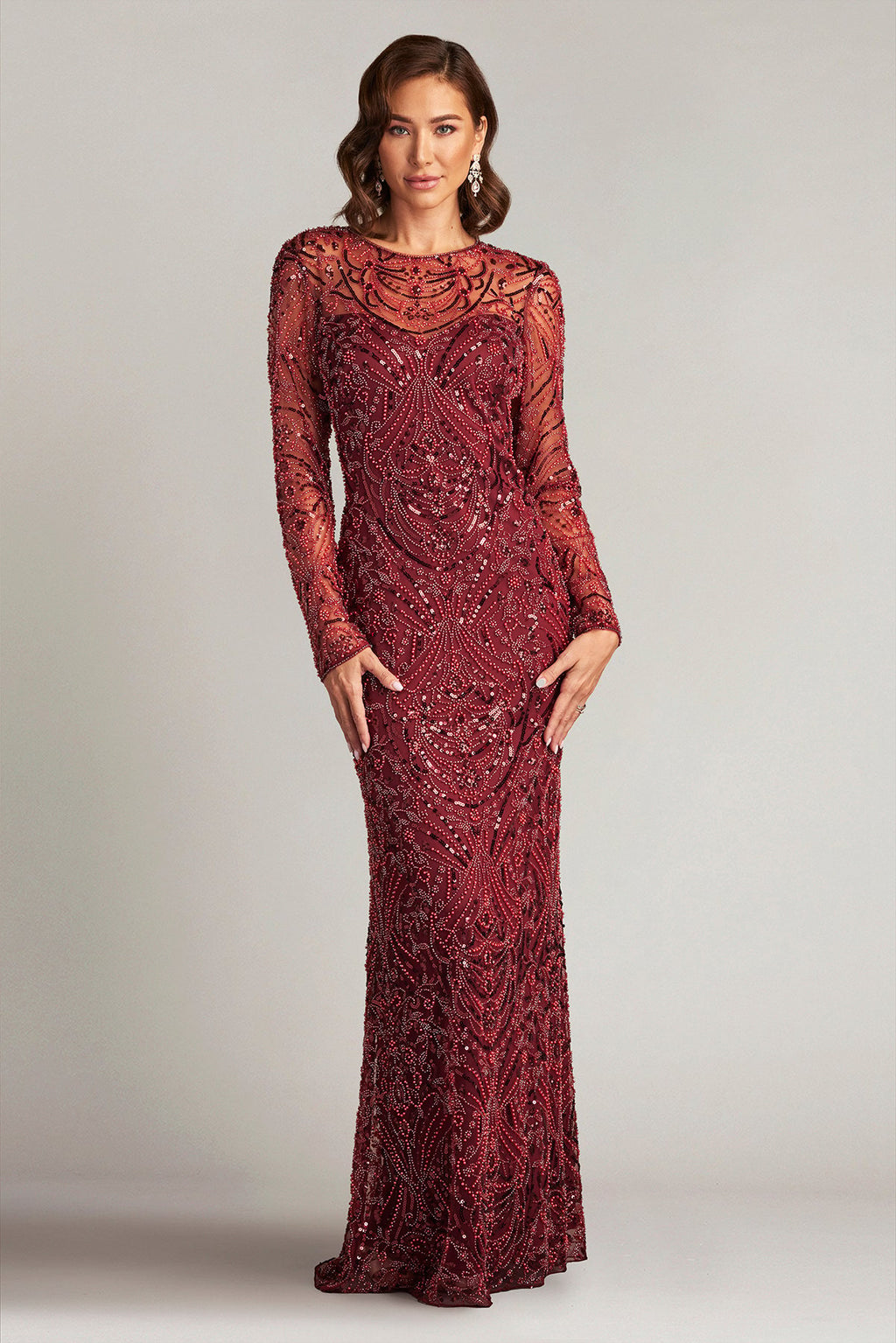 Keziah Embellished Illusion Gown