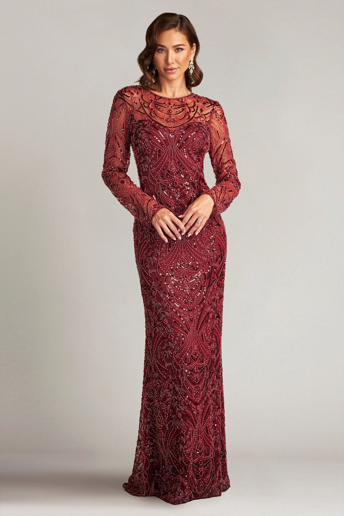Keziah Embellished Illusion Gown