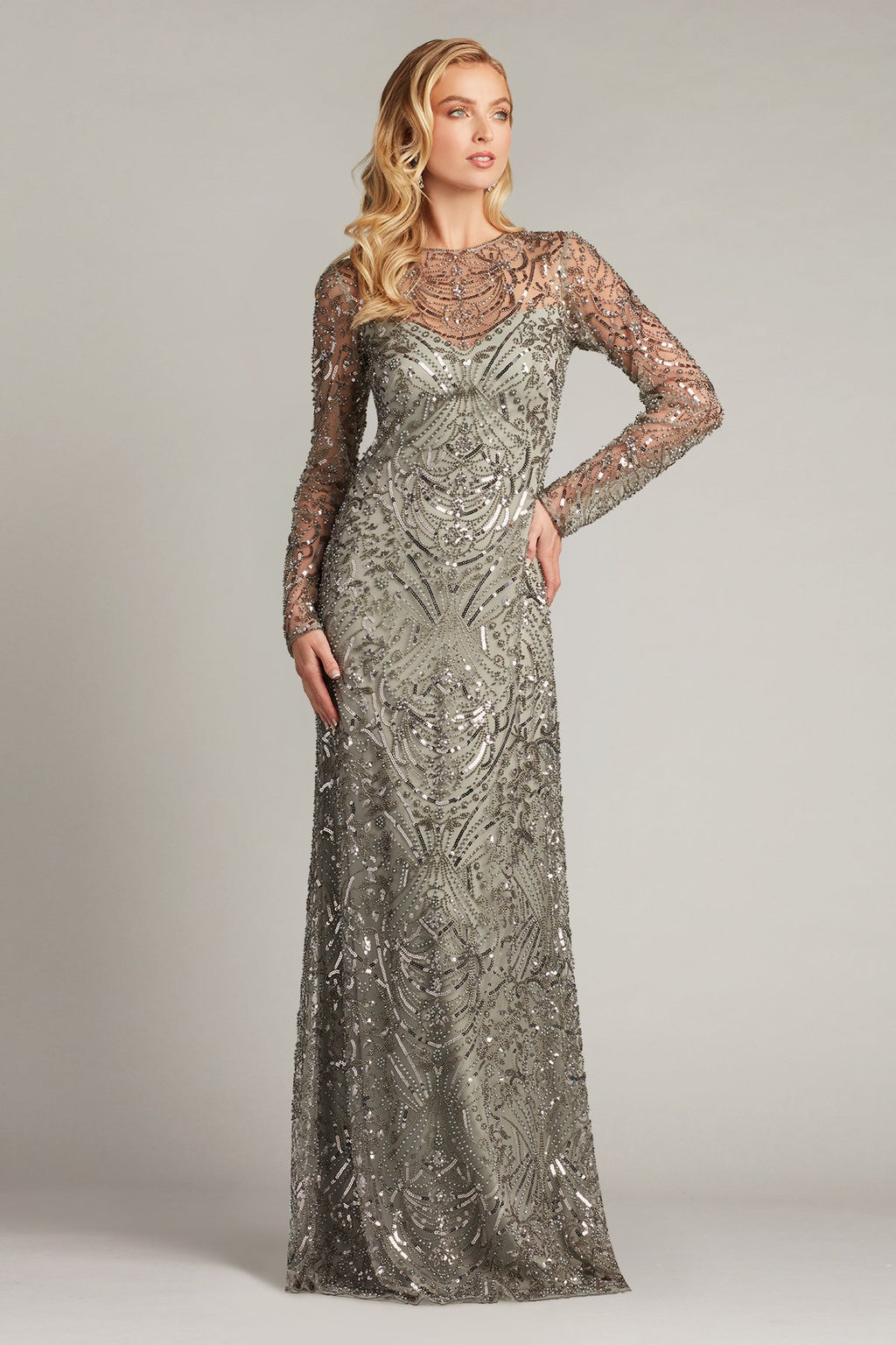 Keziah Embellished Illusion Gown