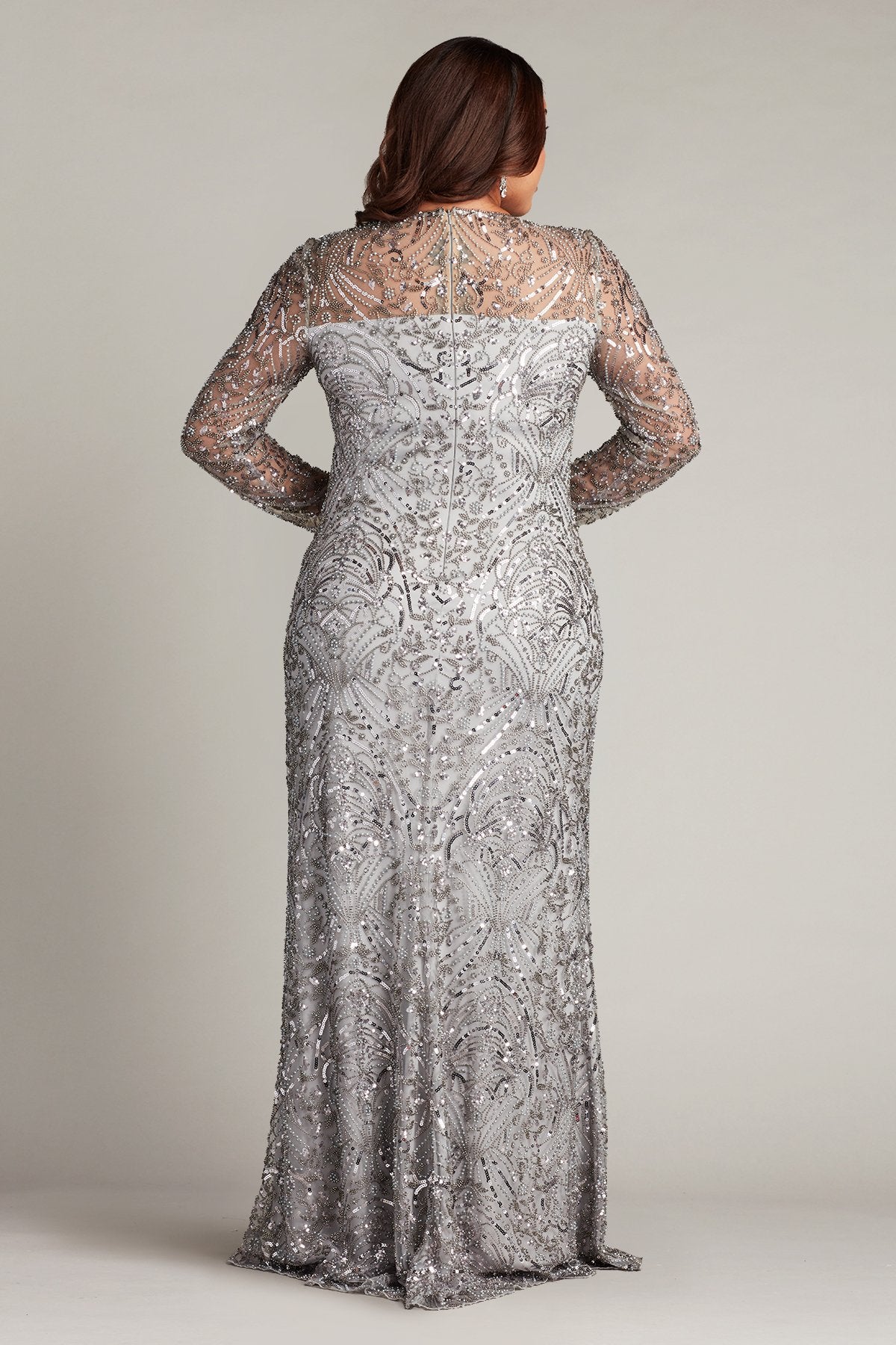 Keziah Embellished Illusion Gown - PLUS SIZE